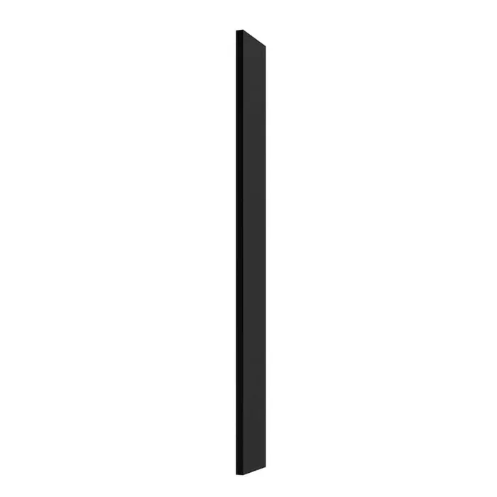 Miami HDPE(High Density Polethylene) 6 in. X 0.62 in. X 42 in Outdoor Cabinet Filler in Pitch Black Matte