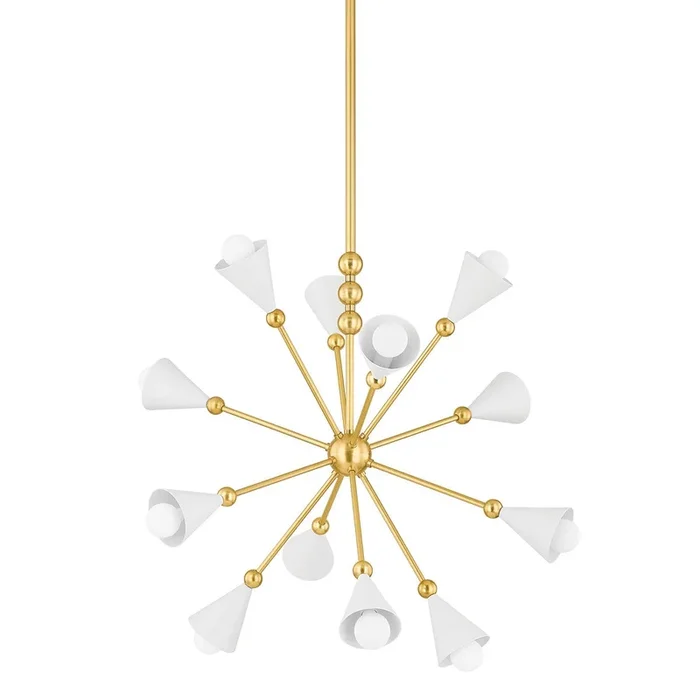 Mitzi – 12 Light Chandelier – Hikari – H681812AGBSWH