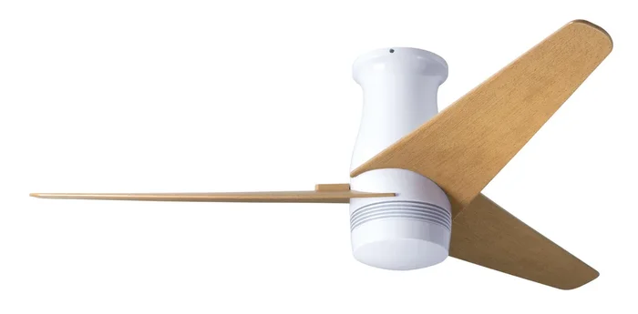 Modern Fan Co – VEL-FM-GW-48-MP-NL-RC – 48″Ceiling Fan – Velo Flush DC – Gloss White – VELFMGW48MPNLRC