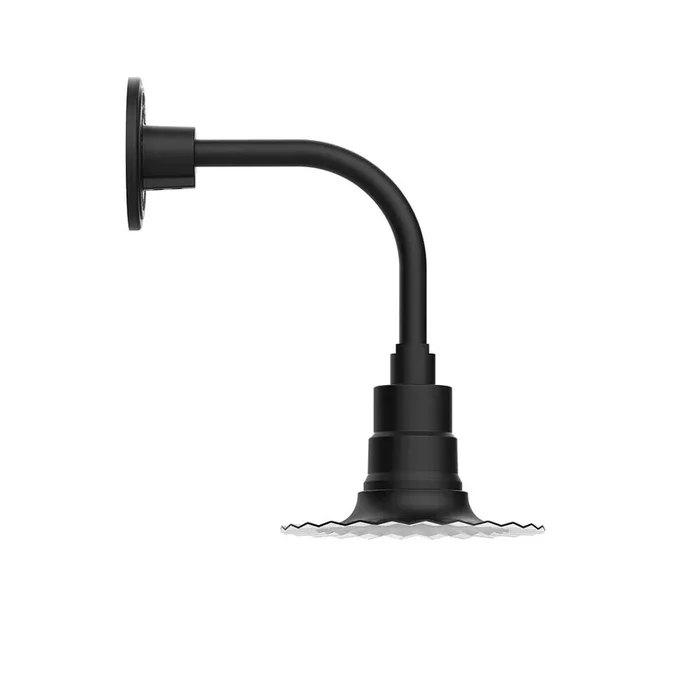 Montclair Light Works – GNT157-41-B03 – One Light Wall Mount – Radial – Black – GNT15741B03