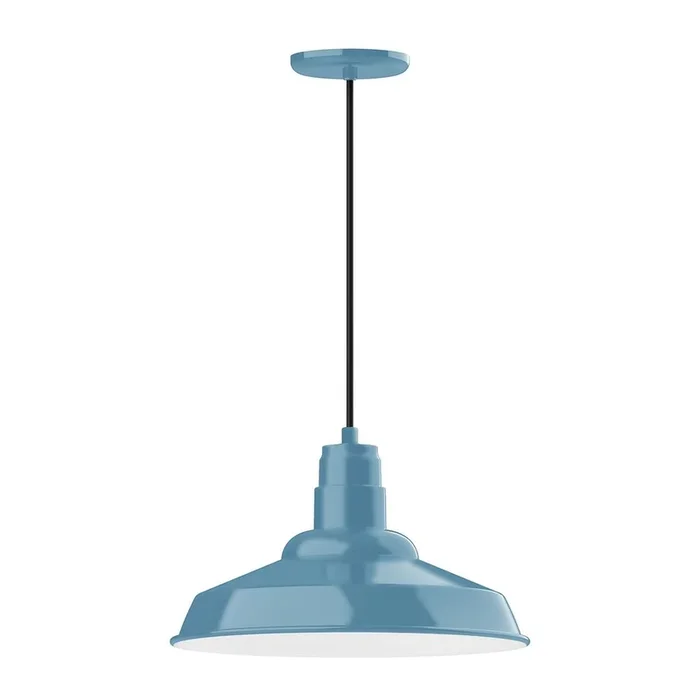 Montclair Light Works – PEB184-54-C20-G06 – One Light Pendant – Warehouse – Light Blue – PEB18454C20G06