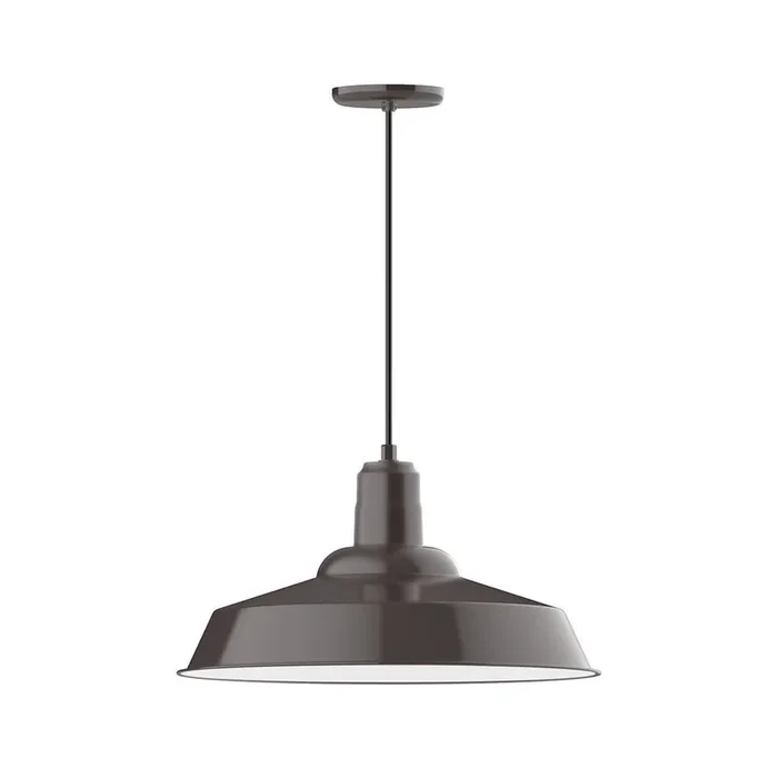 Montclair Light Works – PEB186-51-C16 – One Light Pendant – Warehouse – Architectural Bronze – PEB18651C16