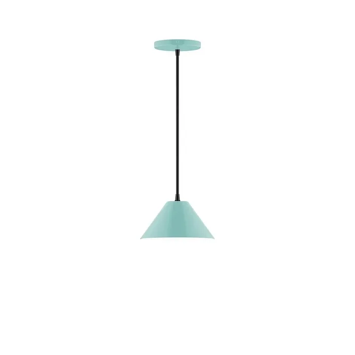 Montclair Light Works – PEB421-48-C24 – One Light Pendant – Axis – Sea Green – PEB42148C24