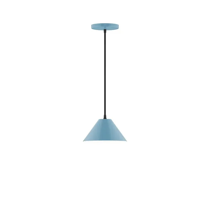 Montclair Light Works – PEB421-54 – One Light Pendant – Axis – Light Blue – PEB42154