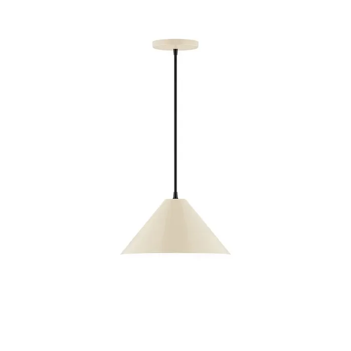 Montclair Light Works – PEB422-16-C12 – One Light Pendant – Axis – Cream – PEB42216C12