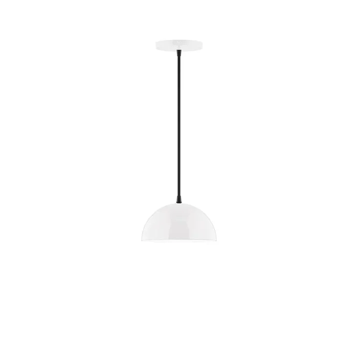 Montclair Light Works – PEB431-44-C26 – One Light Pendant – Axis – White – PEB43144C26