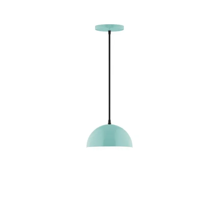 Montclair Light Works – PEB431-G15-48-C21 – One Light Pendant – Axis – Sea Green – PEB431G1548C21