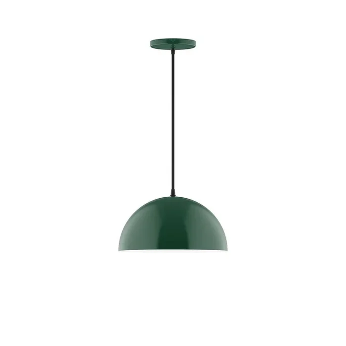 Montclair Light Works – PEB432-G15-42-C25 – One Light Pendant – Axis – Forest Green – PEB432G1542C25