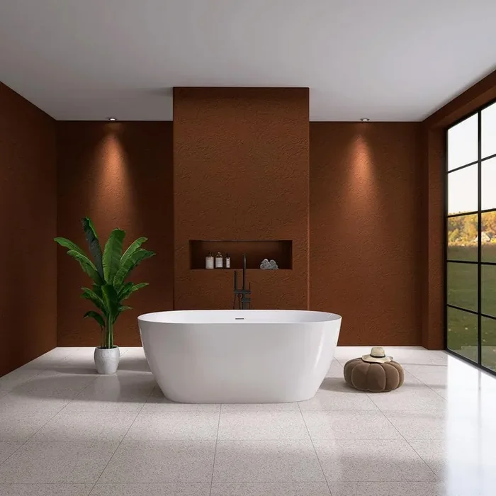 Moray 51 in. x 27 in. Acrylic Flatbottom Freestanding Soaking Non-Whirlpool Bathtub with Pop-up Drain in Glossy White