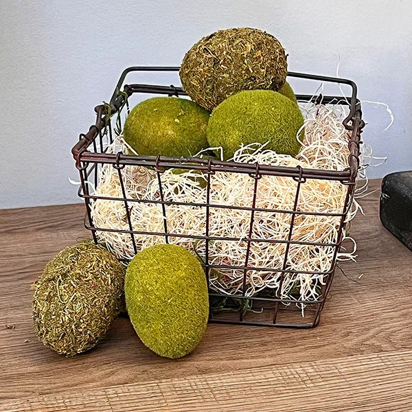 Moss Covered Decorative Eggs – Decor Steals