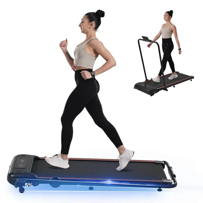 NEW Folding Walking Pad Under Desk Treadmill for Home Office -2.5HP Walking Treadmill With Incline Treadmill