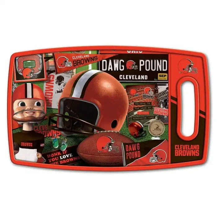 NFL Cleveland Browns Retro Series Polypropyene Cutting Board