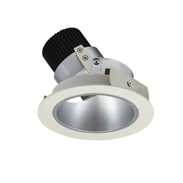 Nora 4 Inch Iolite High Lumen Round/Round Deep Reflector Adjustable Trim 1500/2000Lm 5000K Haze/White Not Compatible With 2500Lm Housing (NIO-4RD50XHW/HL)