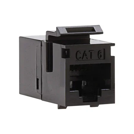 NSI CAT6 Keystone Coupler F To F Black UTP-1 Per Bag (768BK-1)