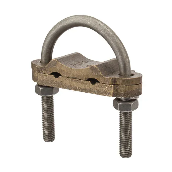 NSI Heavy-Duty Ground Connector 1.25 Inch Pipe Cable Range 2/0-4 3 Cable (UC-320)