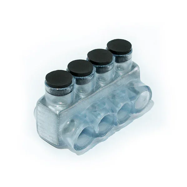 NSI Polaris Vision Tap Clear 500 MCM-4 AWG Polaris Insulated Multi-Tap Connector 4-Port Single Sided Entry-3 Per Pack Priced Per Each (IPL500-4C)