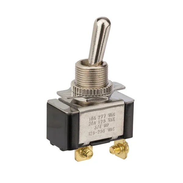 NSI Toggle Switch Bat On/Off Single Pull Single Throw Screws (78210TS)