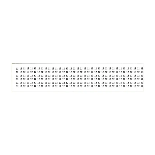NSI Wire Marker Card-Vinyl Impregnated Closth Marking Tape 1.5 Inch Long #12-36 Per Card (WMC-12)