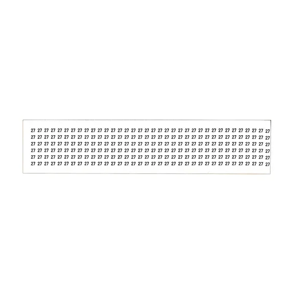 NSI Wire Marker Card-Vinyl Impregnated Closth Marking Tape 1.5 Inch Long #27-36 Per Card (WMC-27)