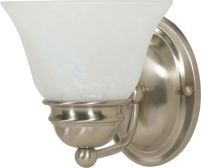 Nuvo Lighting – 60-340 – One Light Vanity – Empire – Brushed Nickel – 60340