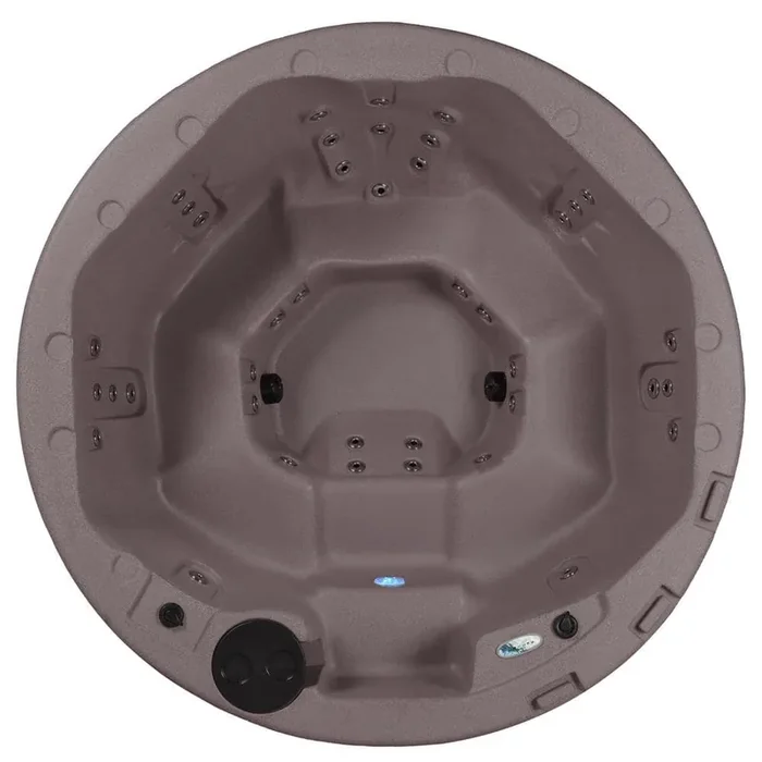 Oceania 6-Person 40 Stainless Jet 240-Volt Hot Tub with Real Stainless Steel Heater, Ozone and LED Lighting