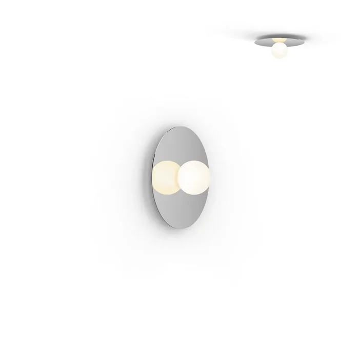 Pablo Designs – BOLA FSH 12 CRM – LED Flush Mount – Bola Disc – Chrome – BOLAFSH12CRM