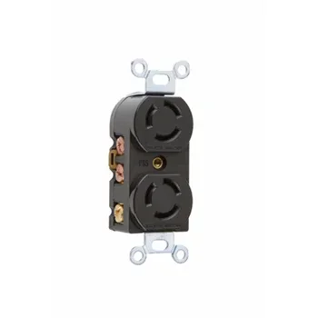 Pass And Seymour Receptacle Duplex 15A 125V 10A 250V Turnlok (7580)