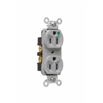 Pass And Seymour Special Receptacle Duplex 15A125V Hospital Grade Gray (8200HGRY)