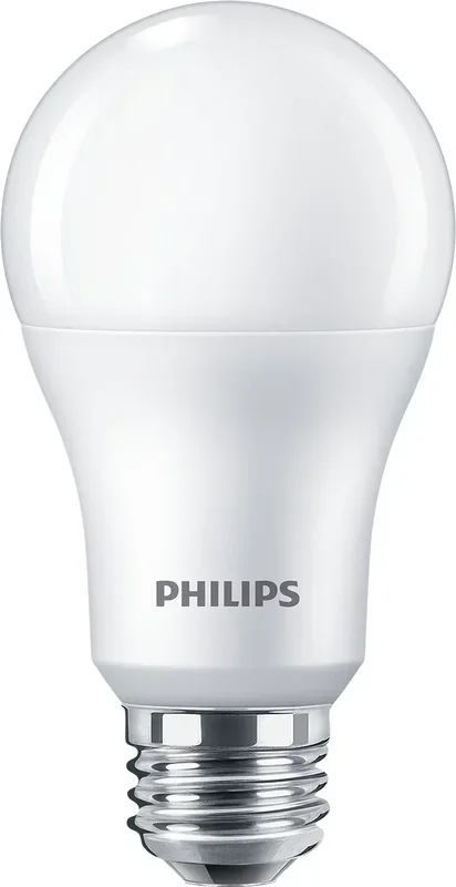 Philips 588921 14A19/CNG/830/FR/P/E26/ND 4/1CT Contractor-Grade LED A19 Bulb E26 Base 14W 1500Lm 3000K 120V 150 Degree Beam Angle Frosted (929003798464)