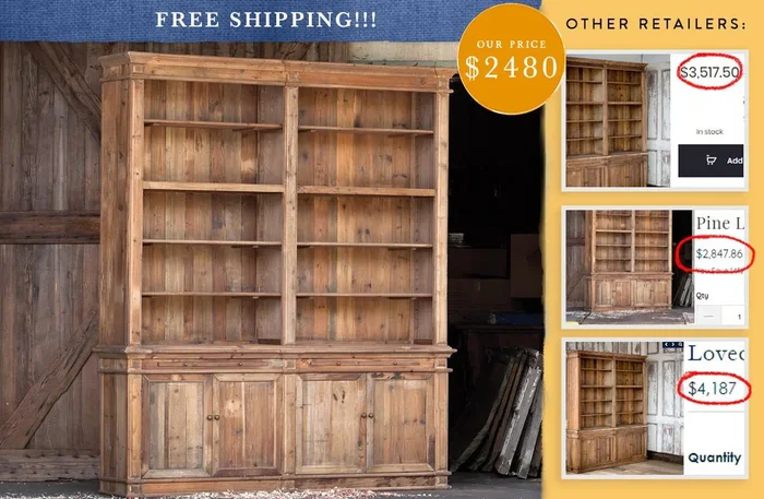 Pine Library – Decor Steals
