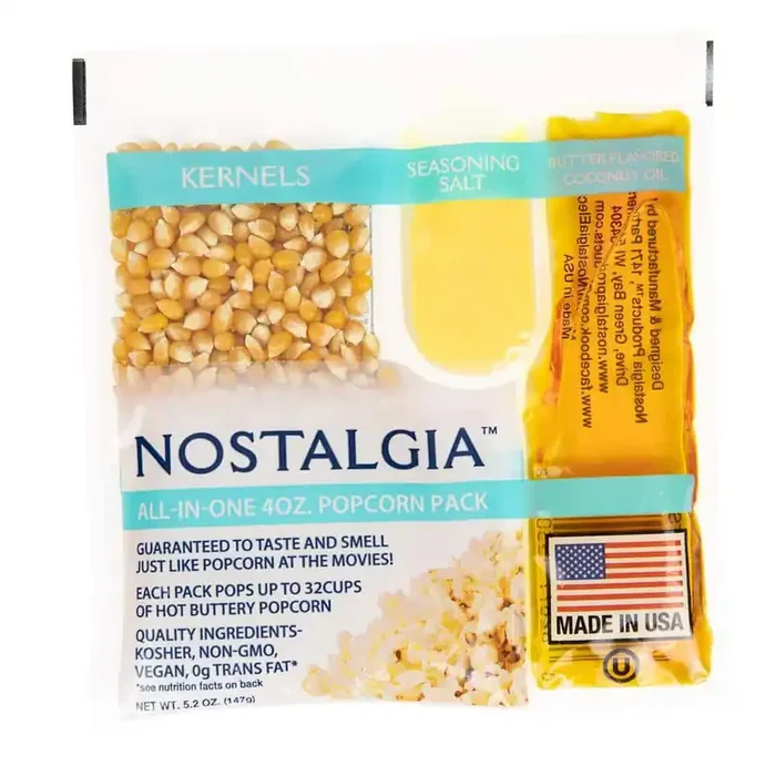 Premium 4 oz. Popcorn, Oil and Seasoning Salt All-In-One Packs – 24