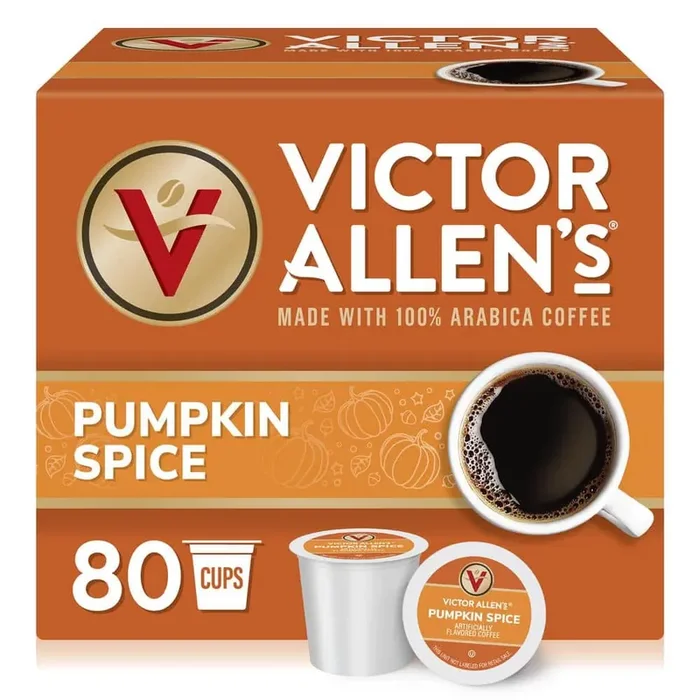 Pumpkin Spice Flavored Coffee Medium Roast Single Serve Coffee Pods for Keurig K-Cup Brewers (80 Count)