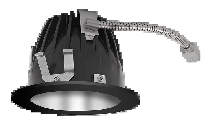 RAB LED Trim MOD 6 Inch Round Wall Washer 4000K 80 CRI Specular Cone Black Ring (NDLED6RD-WN-S-B)