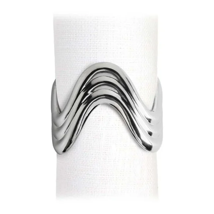 Ripple Napkin Rings – Set of 4 by L’Objet