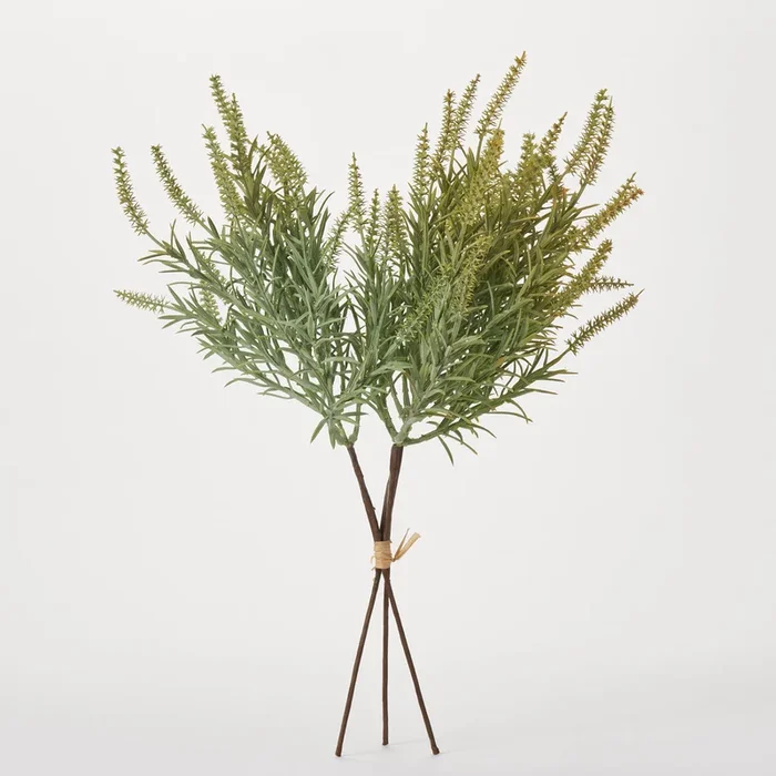 Sage Green Faux Astilbe Foliage Bundle of 3 Stems -18″