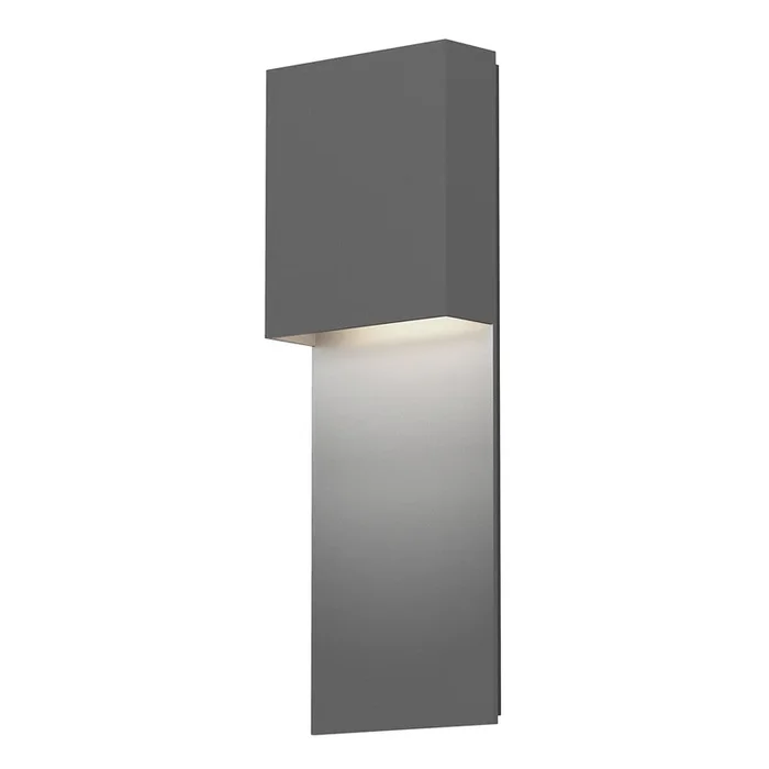 Sonneman – 7106.74-WL – LED Wall Sconce – Flat Box – Textured Gray – 710674WL