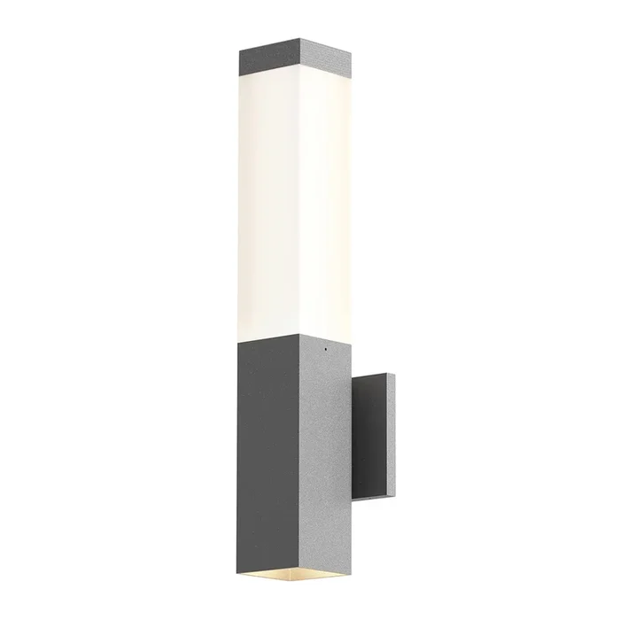 Sonneman – 7380.74-WL – LED Wall Sconce – Square Column – Textured Gray – 738074WL