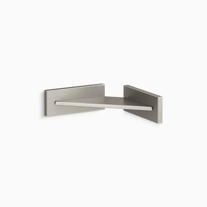 Square Foot Rest in Vibrant Brushed Nickel