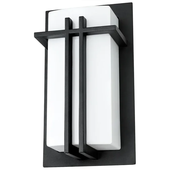 Sunlite FIX/WS/E26/BLACK Rectangular Incandescent Wall Mount Sconce Fixture Black Powder Finish 120V (46092-SU)
