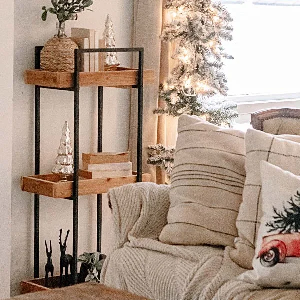 Three Tier Standing Shelf | Modern Industrial – Decor Steals