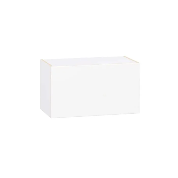Timberline 27 in. W x 14 in. D x 15 in. H Assembled Slab Wall Bridge Kitchen Cabinet in Bright White with Lift Up Door