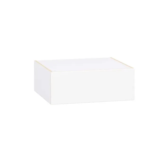 Timberline 27 in. W x 24 in. D x 10 in. H Assembled Slab Wall Bridge Kitchen Cabinet in Bright White with Lift Up Door