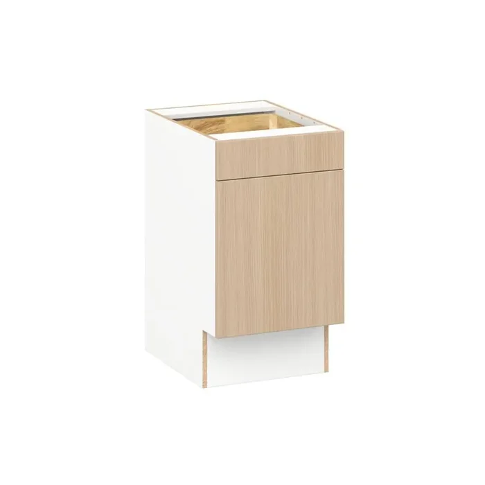 Timberline Mojavi Oak Slab Assembled Accessible ADA Base Cabinet with 1-Drawers (18 in. W x 32.5 in. W x 23.75 in. D)