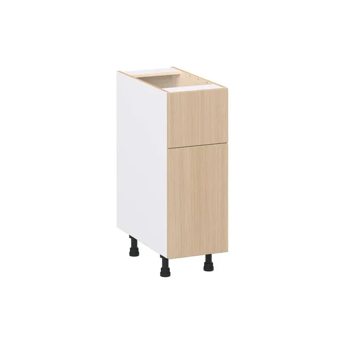 Timberline Mojavi Oak Slab Assembled Base Kitchen Cabinet with 10 in. Drawer (12 in. W x 34.5 in. H x 24 in. D)