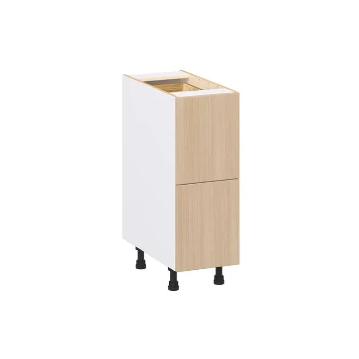 Timberline Mojavi Oak Slab Assembled Base Kitchen Cabinet with 3-Drawers (12 in. W x 34.5 in. H x 24 in. D)