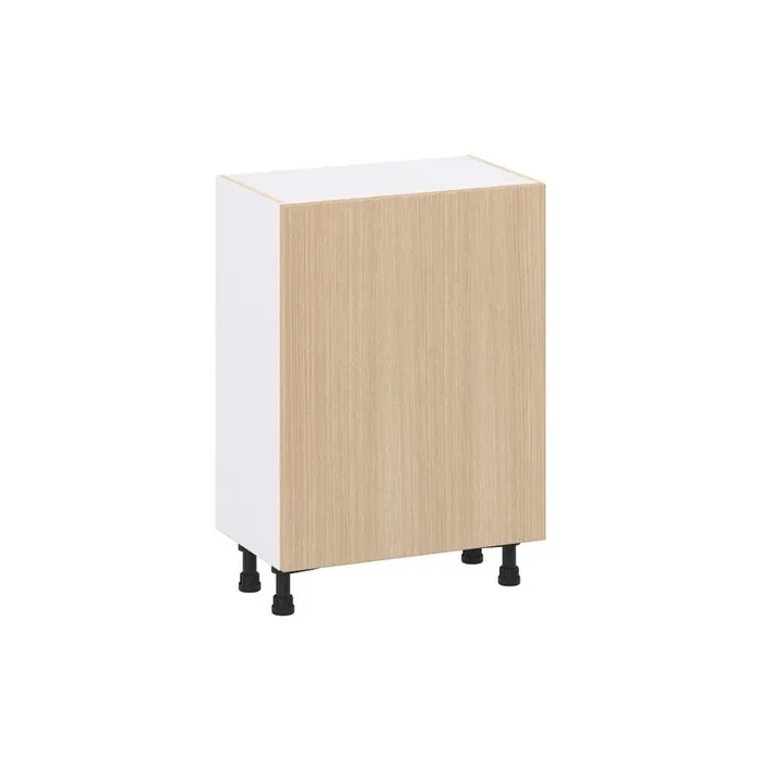 Timberline Mojavi Oak Slab Assembled Base Kitchen Cabinet with 3-Inner Drawers (24 in. W x 34.5 in. H x 14 in. D)