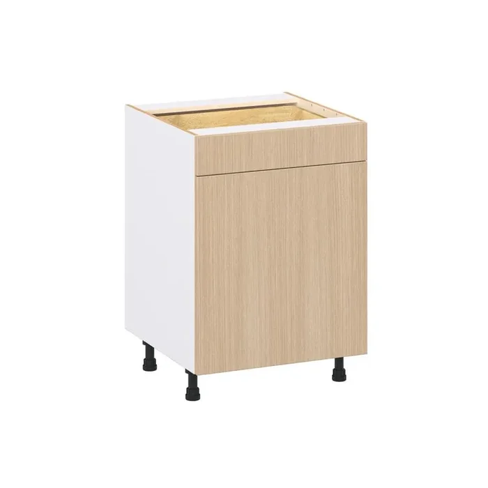 Timberline Mojavi Oak Slab Assembled Base Kitchen Cabinet with a Drawer (24 in. W x 34.5 in. H x 24 in. D)