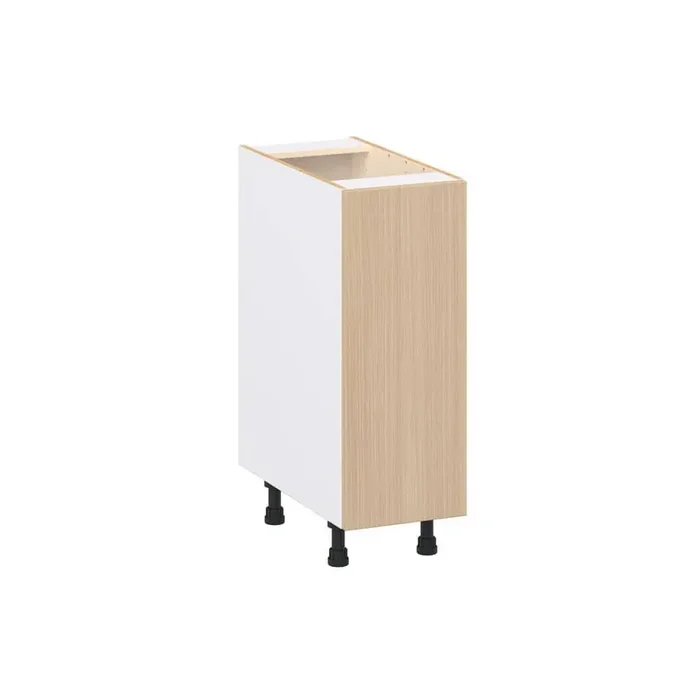 Timberline Mojavi Oak Slab Assembled Base Kitchen Cabinet with Full Height Door (12 in. W x 34.5 in. H x 24 in. D)