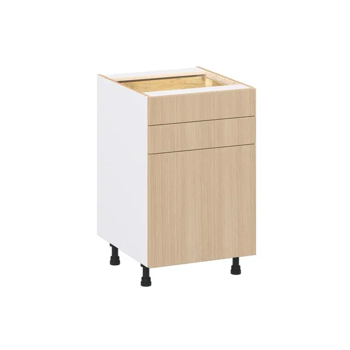 Timberline Mojavi Oak Slab Assembled Base Kitchen Cabinet with Two 5 in. Drawers (21 in. W x 34.5 in. H x 24 in. D)