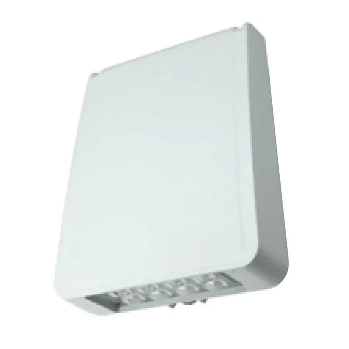 Trace-Lite Medium Die-Cast Aluminum LED Wall Pack 51W 120-277Vac Voltage Sensing Dimming Driver Type IV 5000K White Battery Backup (WLZ4-4-5K-WH-BB-IH)